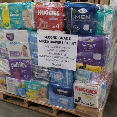 Mixed Grade B Diapers